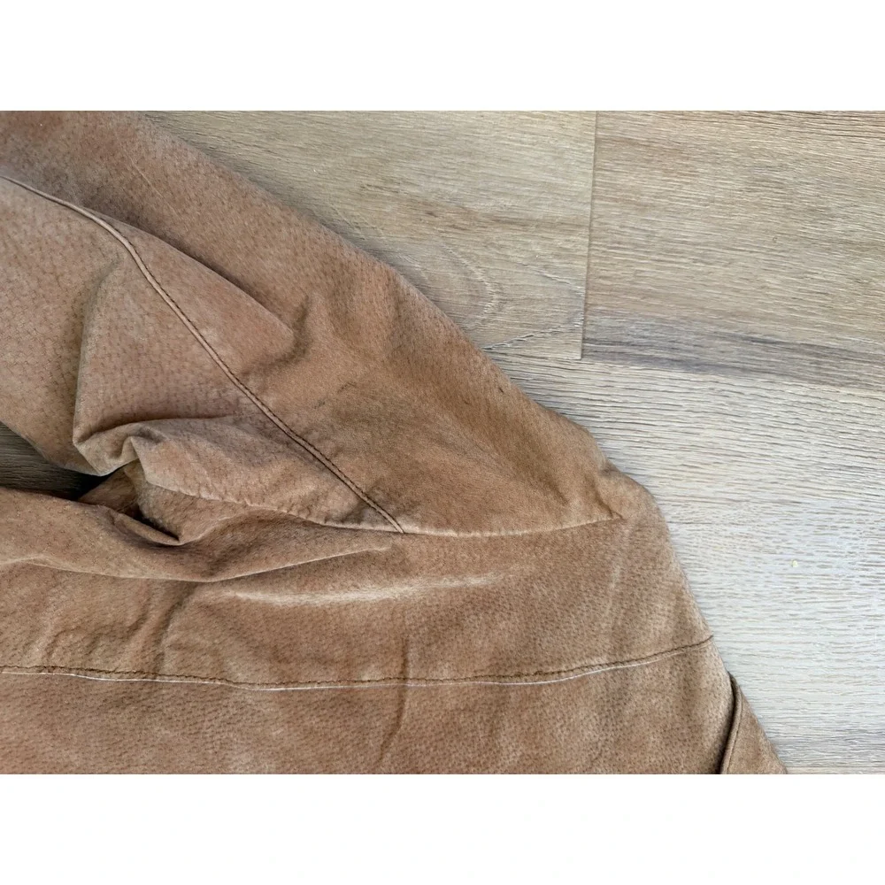 Vintage Tan Suede Leather Lace Up Corset Jacket Small Y2K Boho western  boho